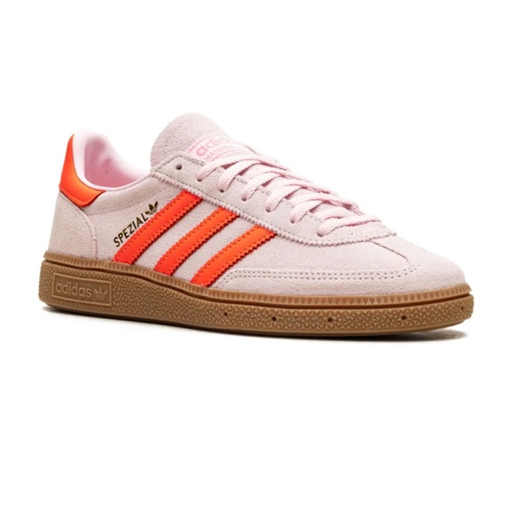 Adidas: Handball Spezial sneakers. Light pink with neon orange/pink, sz 8.5 - Picture 2 of 13